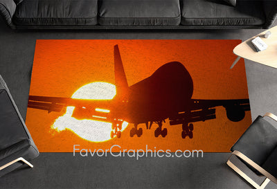 Boeing 747 Home Bedroom Decor Rug Carpet Mat