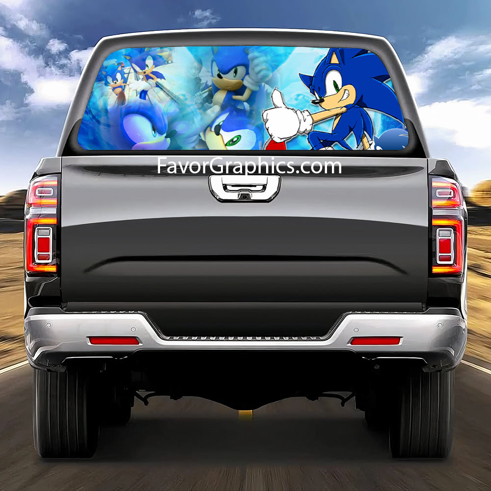 Sonic The Hedgehog  Rear Window Perforated Graphic Vinyl Decal Car Truck UTV