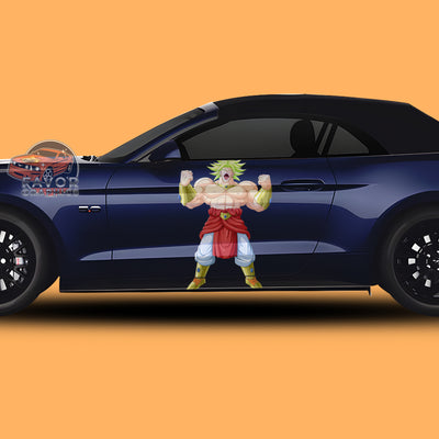 Broly Itasha Car Side Door Decal Vinyl Sticker