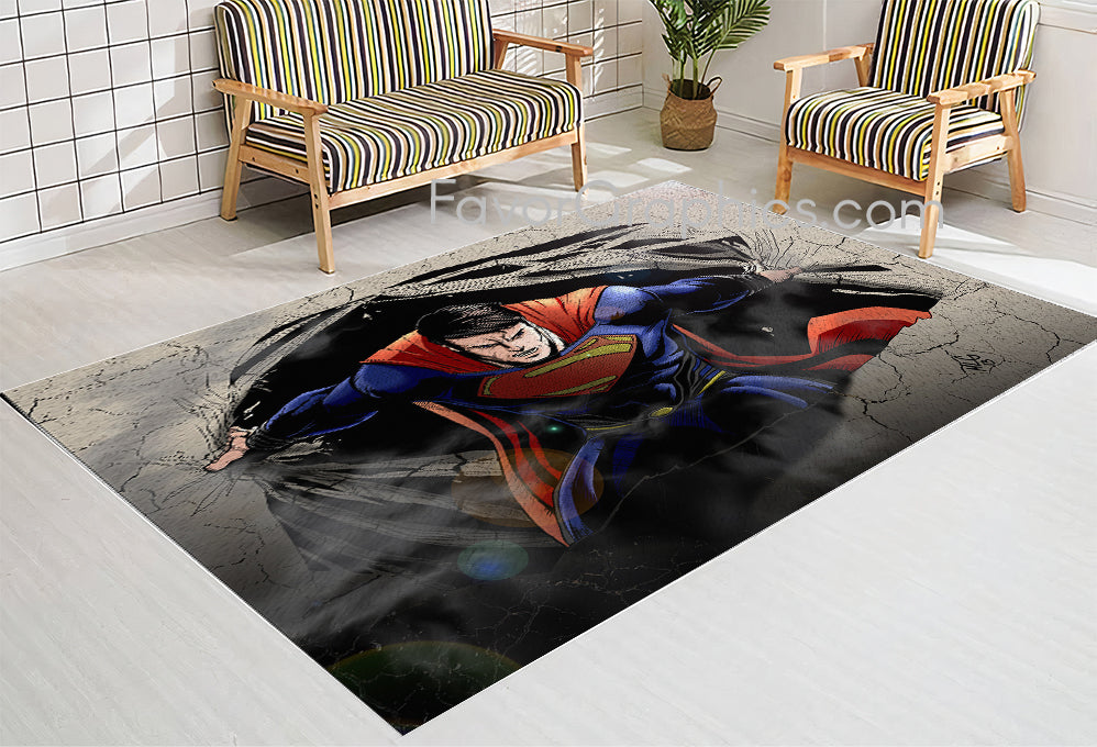 Superman Home Bedroom Decor Rug Carpet Mat