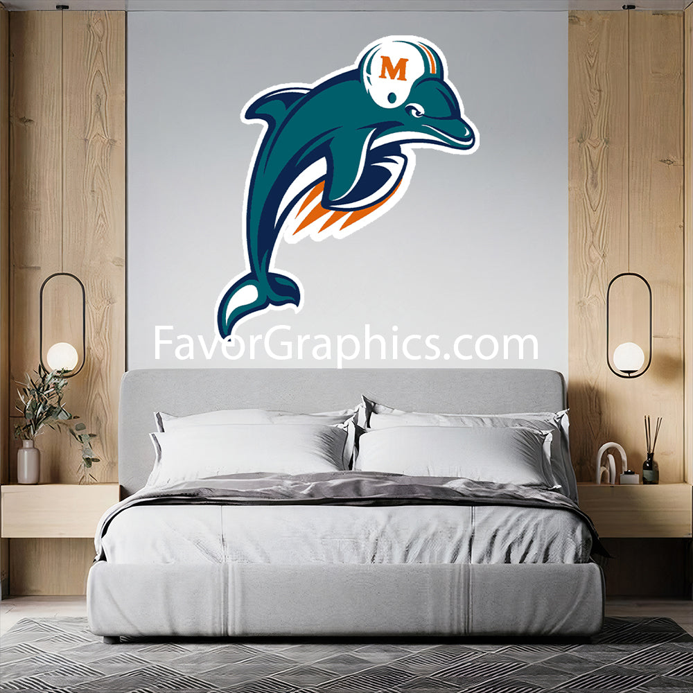 Miami Dolphins Home Room Wall Vinyl Decal Sticker Mural Poster