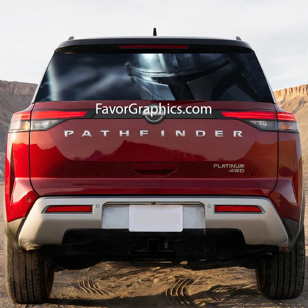 The Mandalorian Rear Window Perforated Graphic Vinyl Decal Car Truck UTV