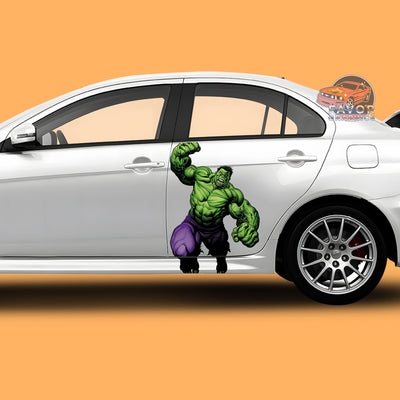 Hulk Itasha Car Side Door Decal Vinyl Sticker