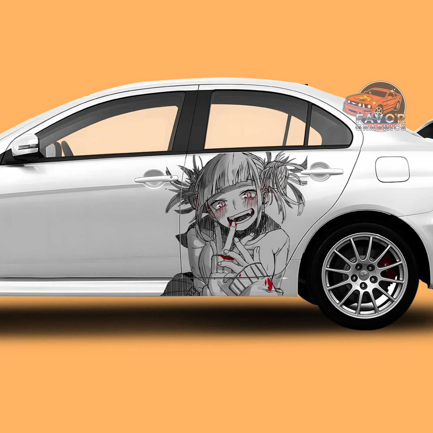 Himiko Toga Itasha Car Side Door Decal Vinyl Sticker