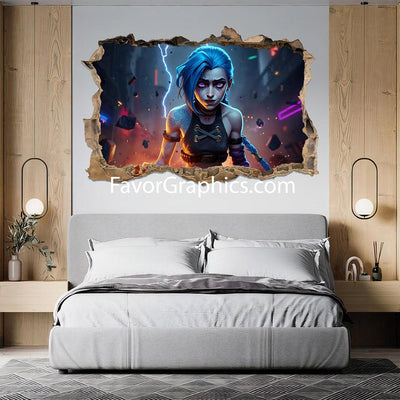 Jinx (League Of Legends) Vinyl Wall Art Decal Sticker Poster Print Mural