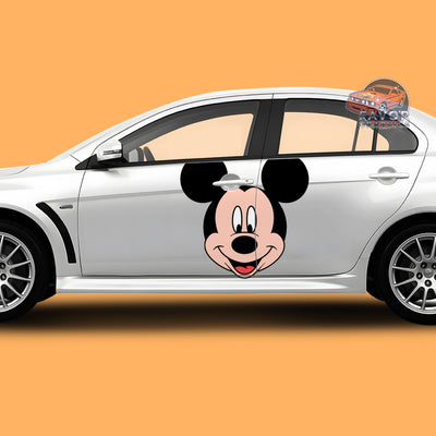 Mickey Mouse Itasha Car Side Door Decal Vinyl Sticker