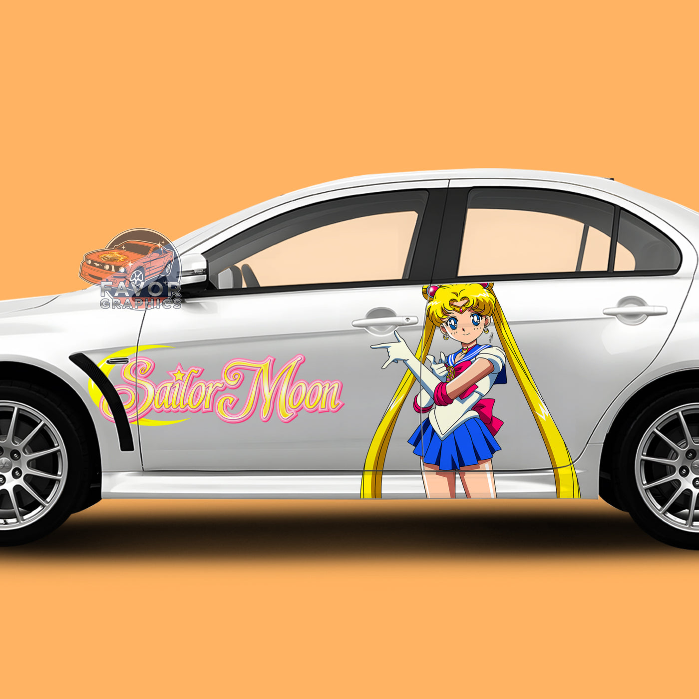 Sailor Moon Itasha Car Side Door Decal Vinyl Sticker