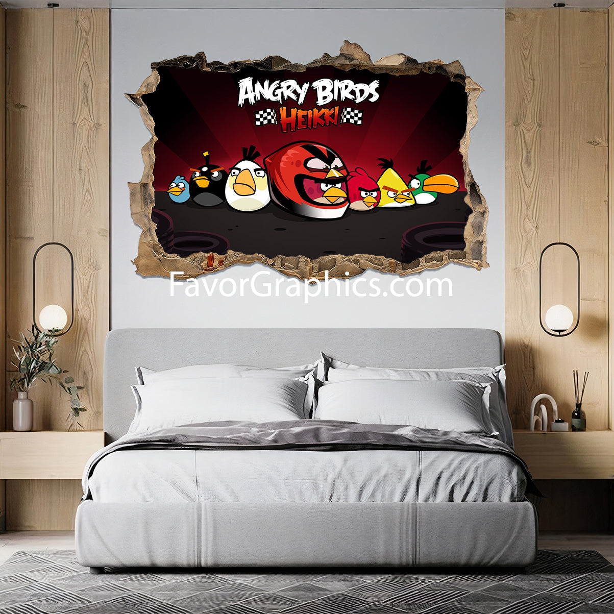 Angry Birds Vinyl Wall Art Decal Sticker Poster Print Mural