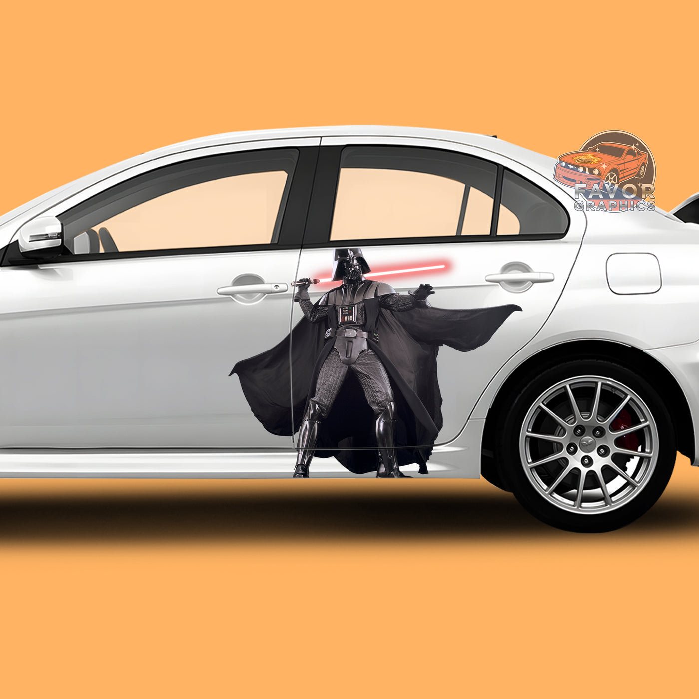 Darth Vader Itasha Car Side Door Decal Vinyl Sticker