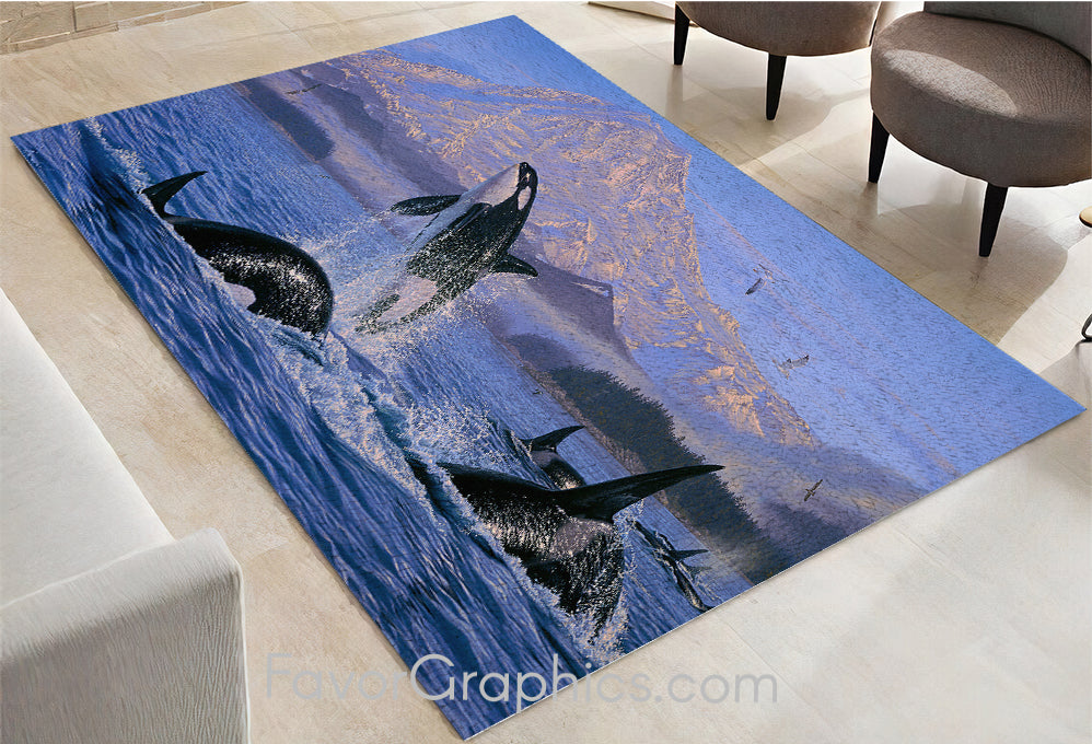 Orca Home Bedroom Decor Rug Carpet Mat