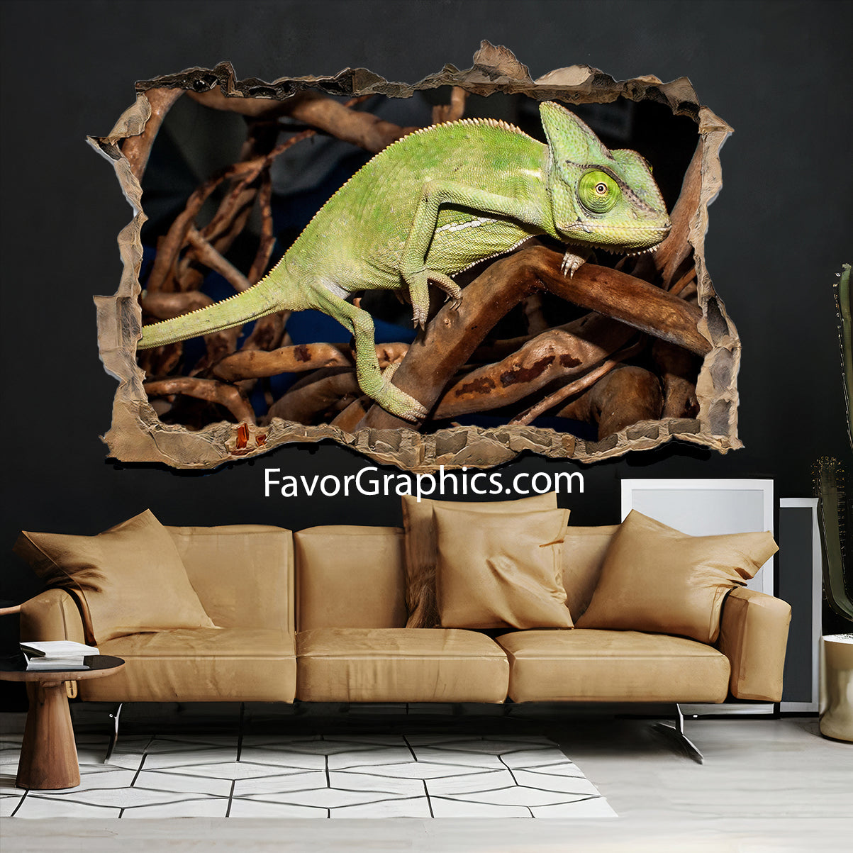 Chameleon Vinyl Wall Art Decal Sticker Poster Print Mural