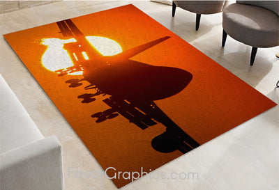 Boeing 747 Home Bedroom Decor Rug Carpet Mat