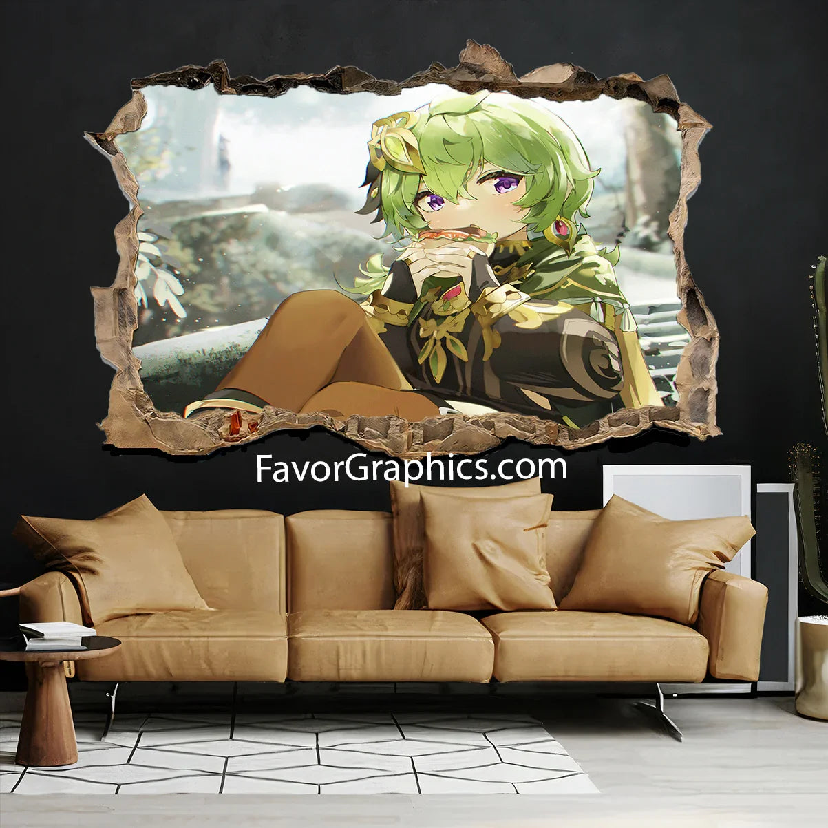 Collei (Genshin Impact) Vinyl Wall Art Decal Sticker Poster Print Mural