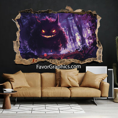 Gengar (Pokemon) Vinyl Wall Art Decal Sticker Poster Print Mural