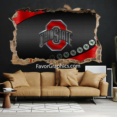 Ohio State Buckeyes Vinyl Wall Art Decal Sticker Poster Print Mural