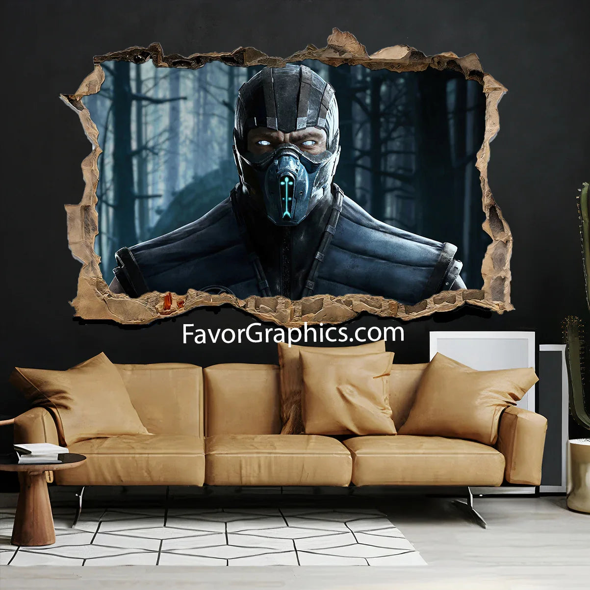 Sub Zero Mortal Kombat Vinyl Wall Art Decal Sticker Poster Print Mural