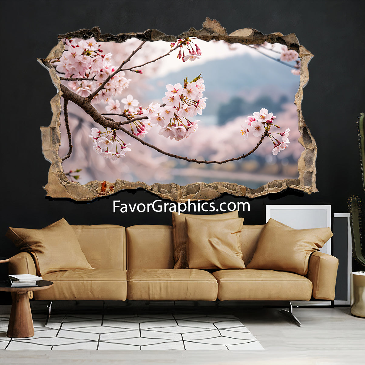 Cherry Blossom Vinyl Wall Art Decal Sticker Poster Print Mural