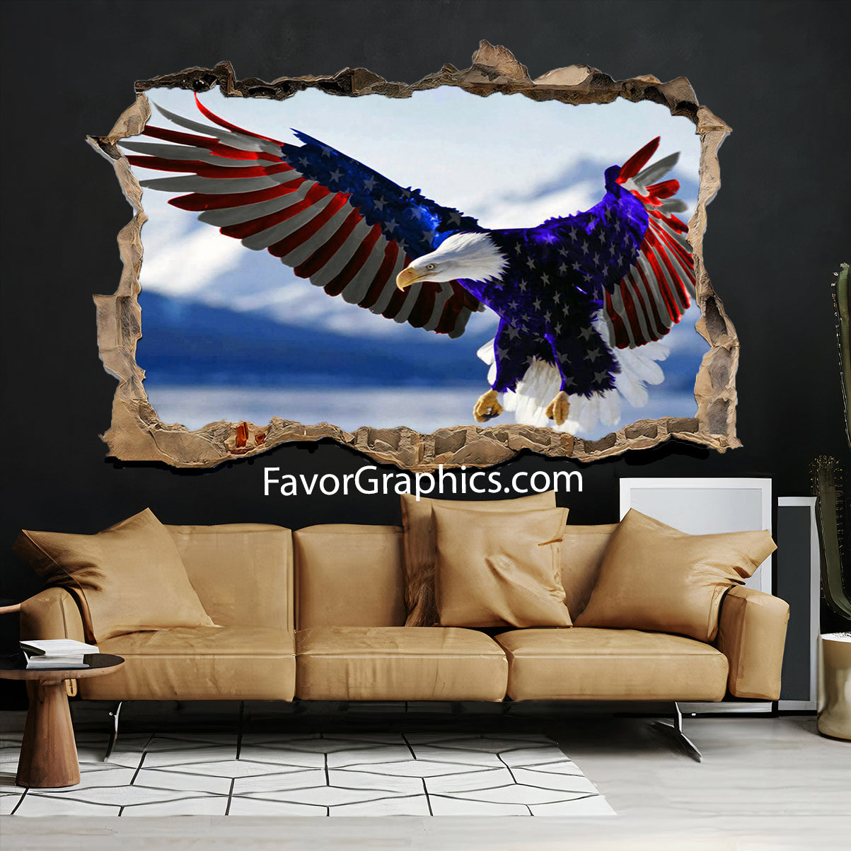 Bald Eagle Vinyl Wall Art Decal Sticker Poster Print Mural