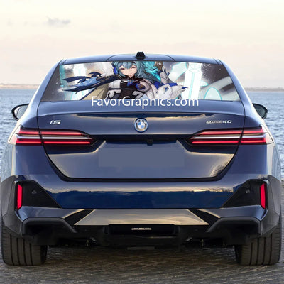 Eula (Genshin impact) Rear Window Perforated Graphic Vinyl Decal Car Truck UTV