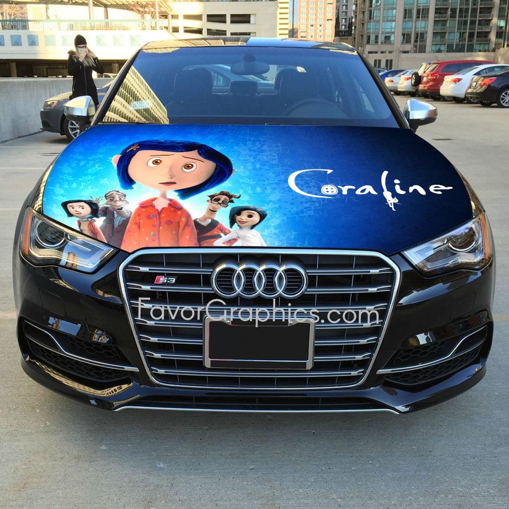 Coraline Itasha Car Vinyl Hood Wrap Decal Sticker