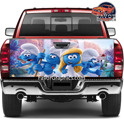 The Smurfs Tailgate Wraps For Trucks SUV Vinyl Wrap
