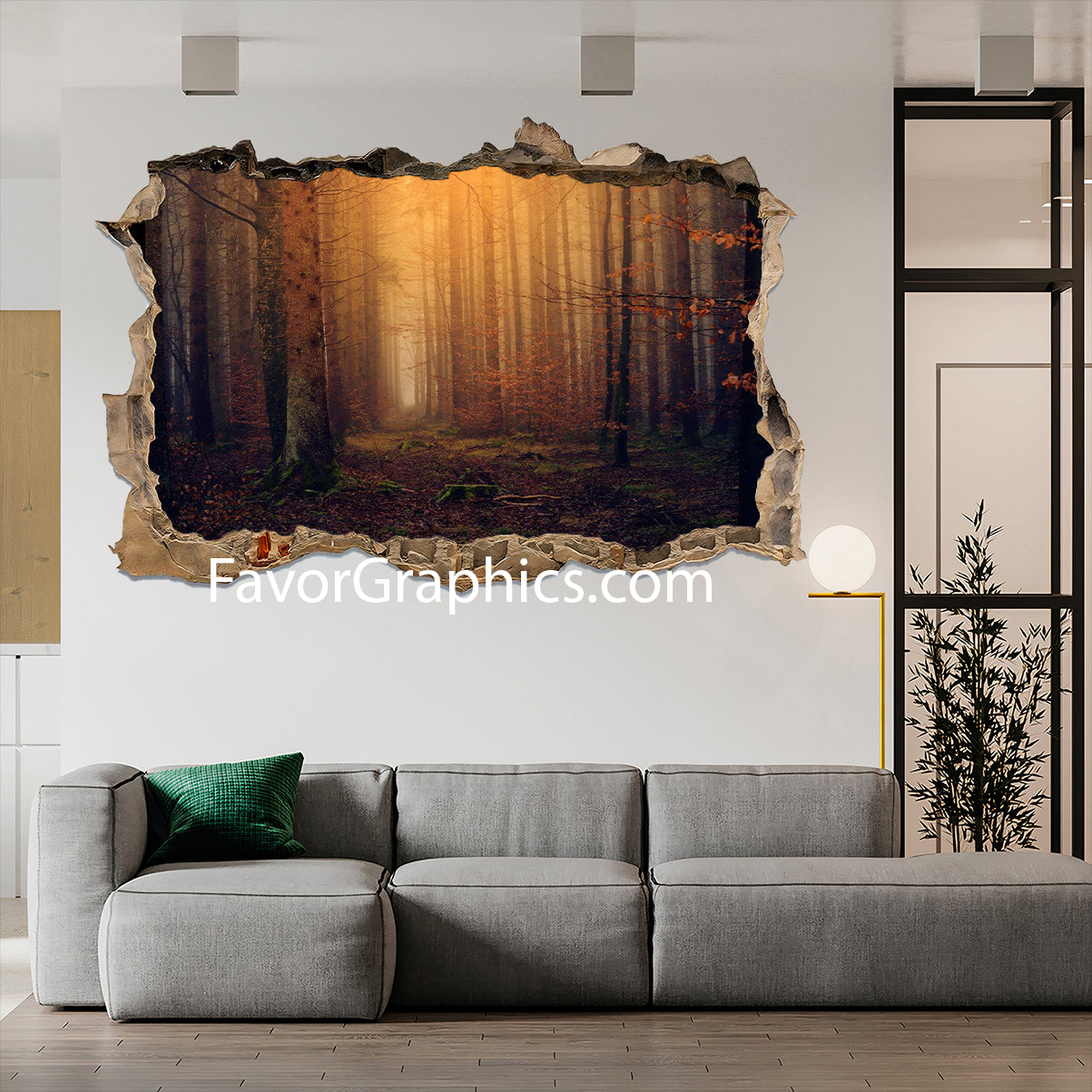 Autumn Forest Vinyl Wall Art Decal Sticker Poster Print Mural