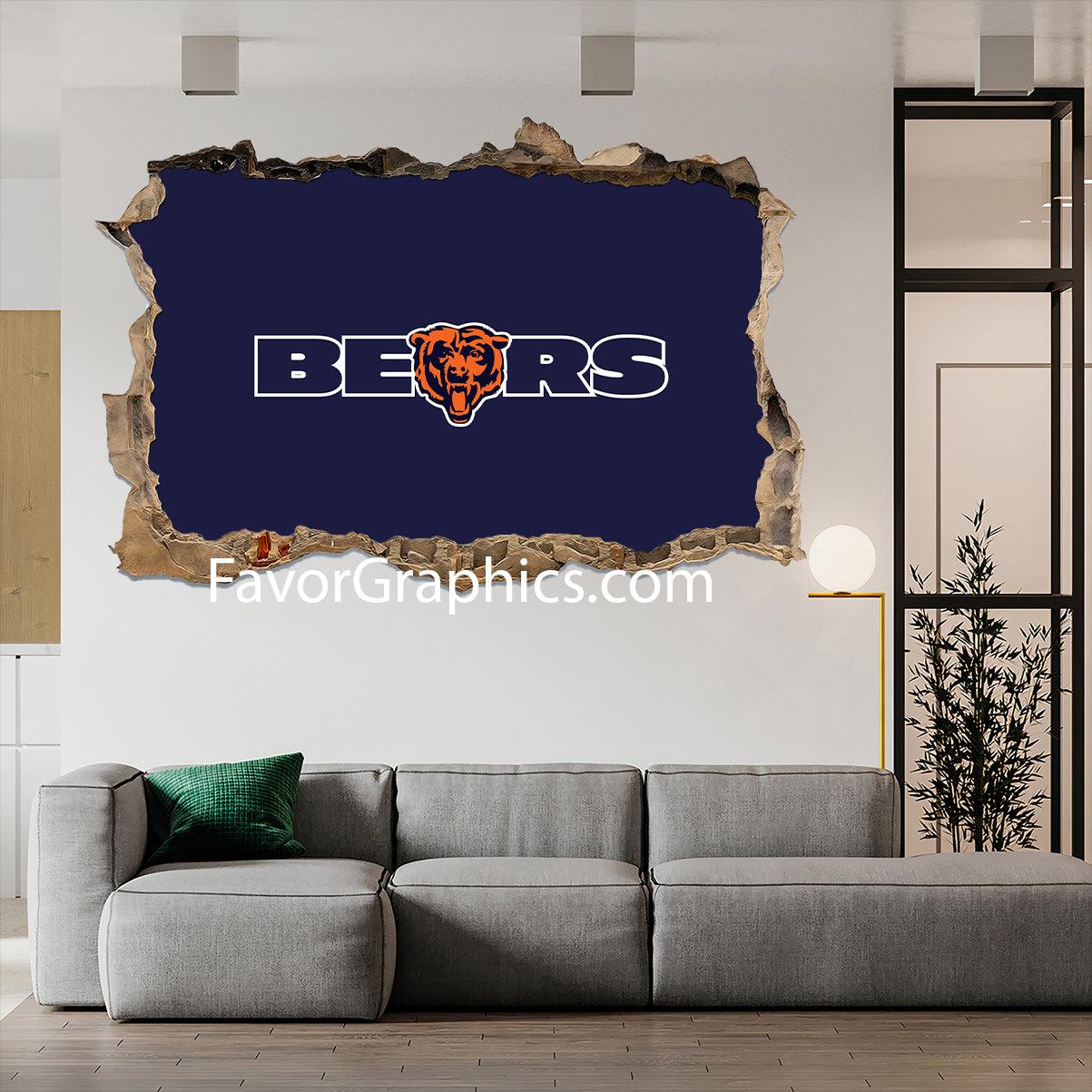 Chicago Bears Vinyl Wall Art Decal Sticker Poster Print Mural