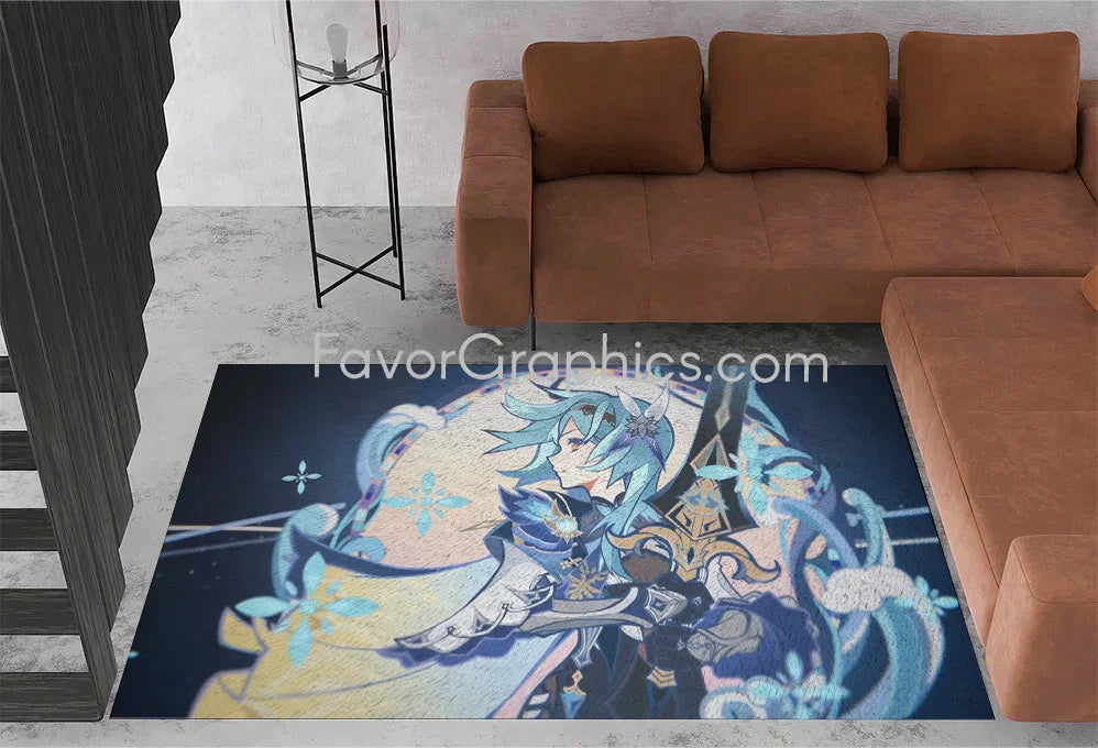 Eula (Genshin impact) Home Bedroom Decor Rug Carpet Mat
