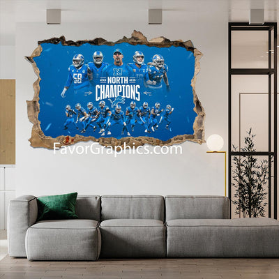 Detroit Lions Vinyl Wall Art Decal Sticker Poster Print Mural