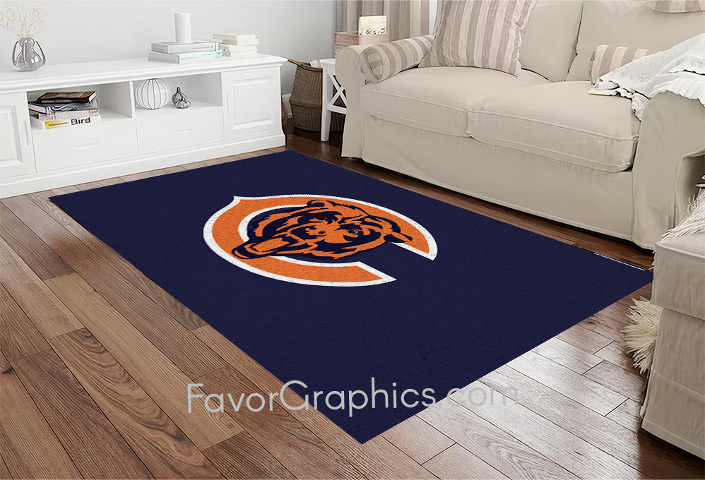 Chicago Bears Home Bedroom Decor Rug Carpet Mat