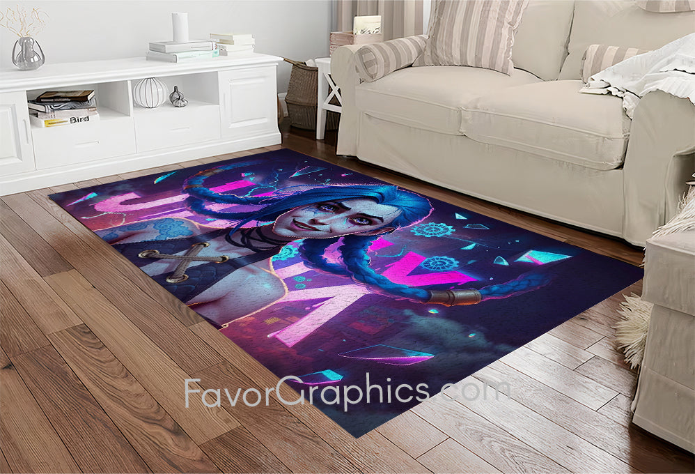 Jinx (League Of Legends) Home Bedroom Decor Rug Carpet Mat