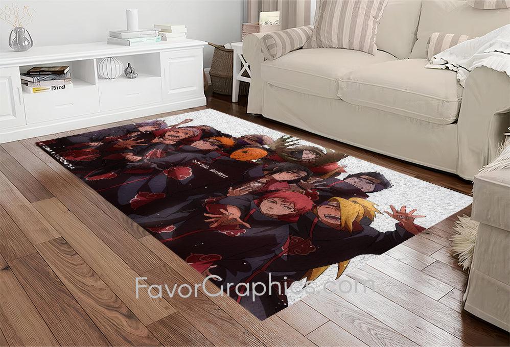 Akatsuki Naruto Home Bedroom Decor Rug Carpet Mat