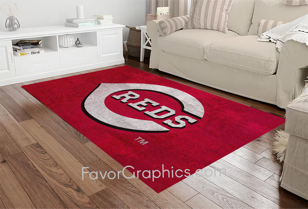 Cincinnati Reds Home Bedroom Decor Rug Carpet Mat