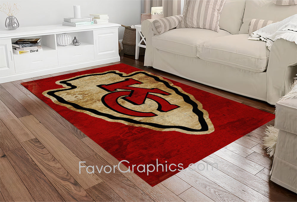 Kansas City Chiefs Home Bedroom Decor Rug Carpet Mat