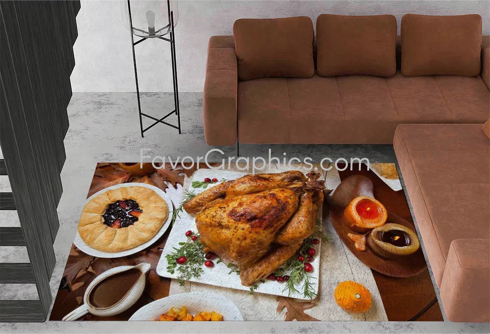 Thanksgiving Home Bedroom Decor Rug Carpet Mat