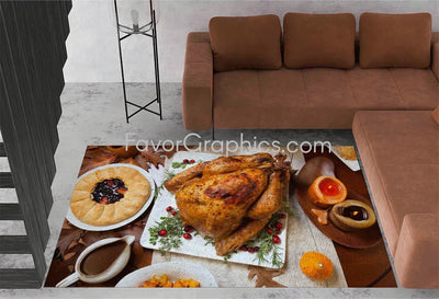 Thanksgiving Home Bedroom Decor Rug Carpet Mat