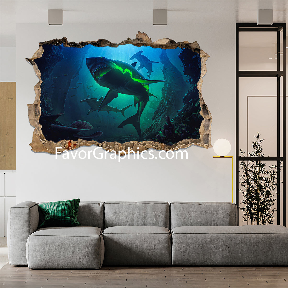 Shark Vinyl Wall Art Decal Sticker Poster Print Mural