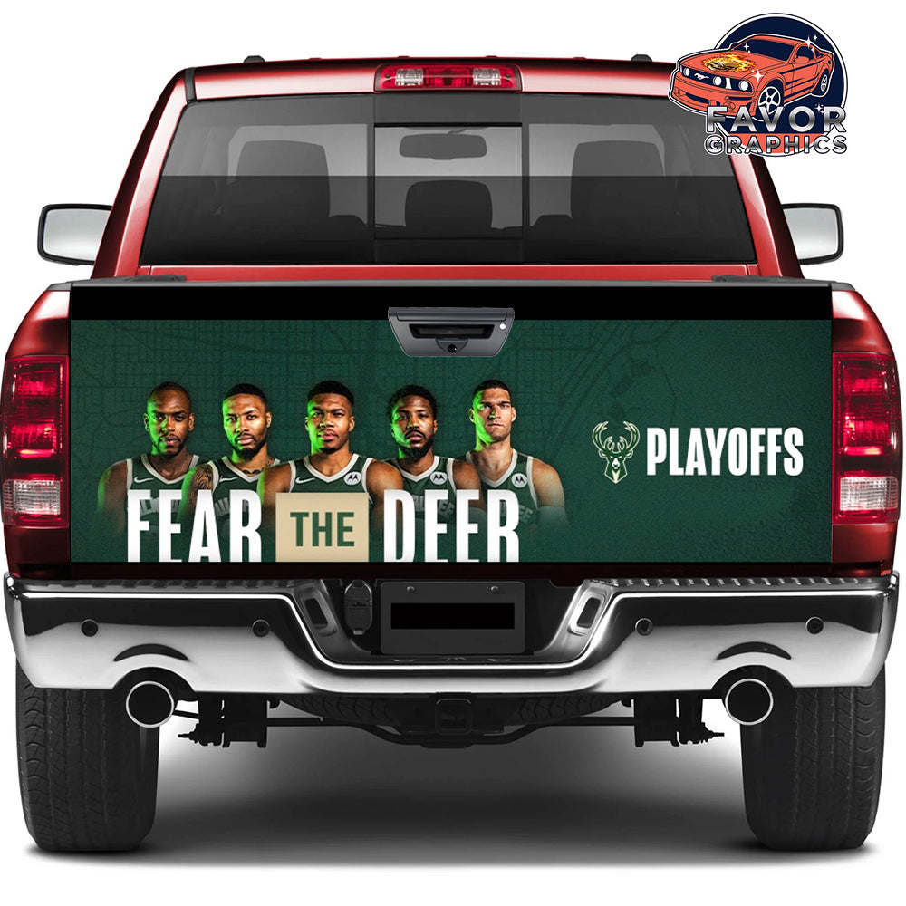 Milwaukee Bucks Tailgate Wraps For Trucks SUV Vinyl Wrap