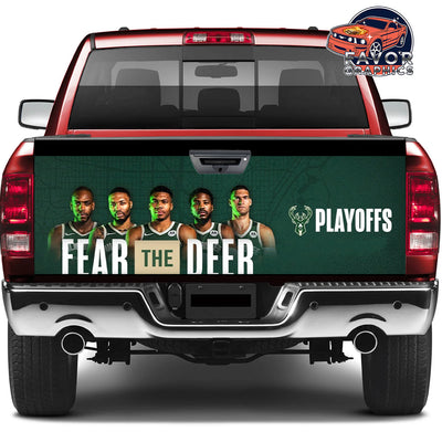 Milwaukee Bucks Tailgate Wraps For Trucks SUV Vinyl Wrap