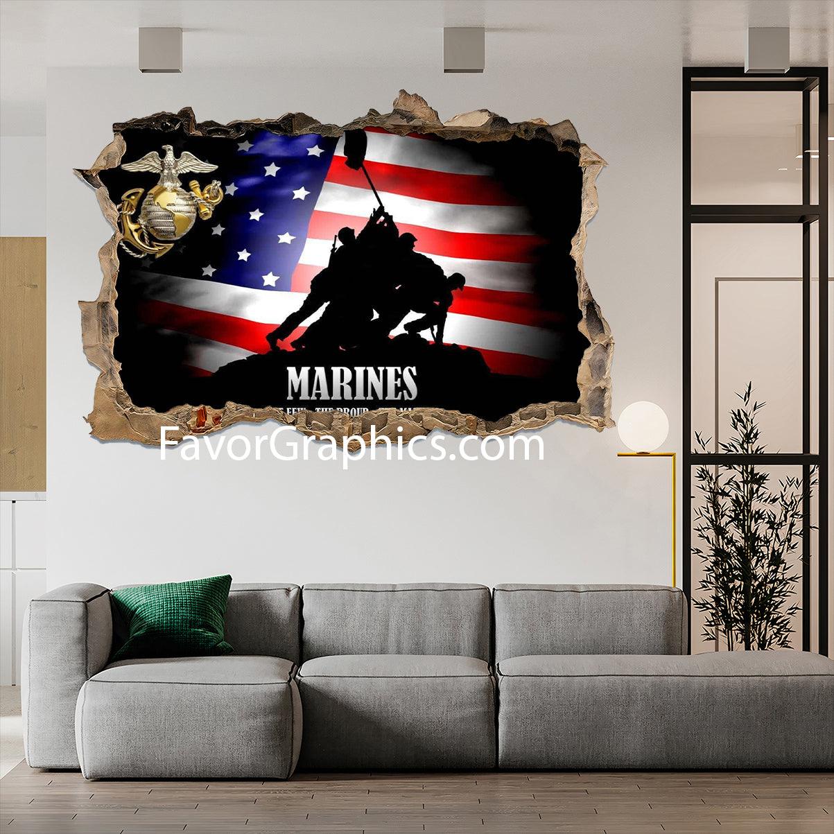 US Marine Corps Vinyl Wall Art Decal Sticker Poster Print Mural