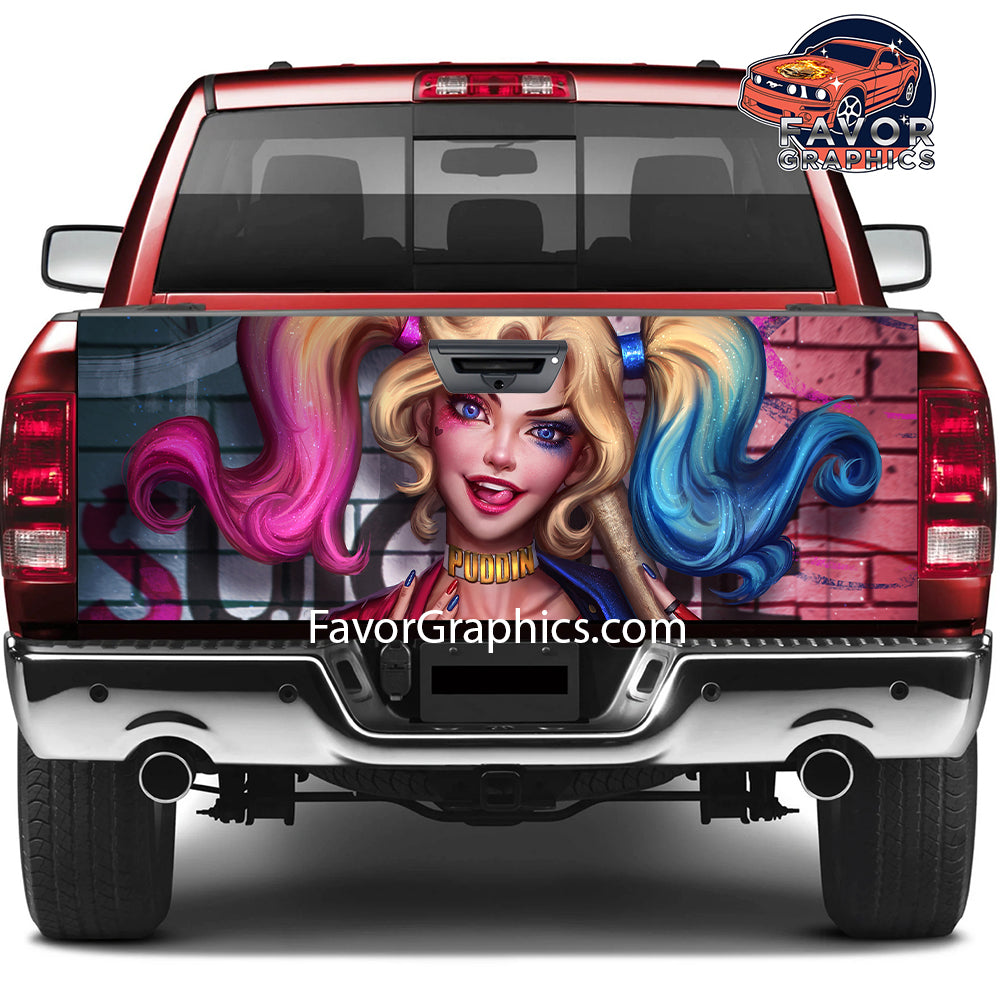 Harley Quinn Tailgate Wraps For Trucks SUV Vinyl Wrap