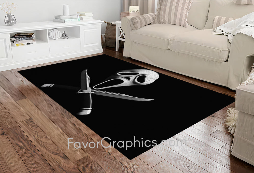 Scream Ghostface Home Bedroom Decor Rug Carpet Mat