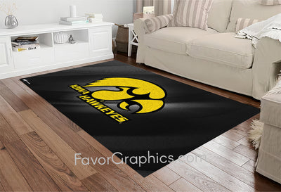 Iowa Hawkeyes Home Bedroom Decor Rug Carpet Mat