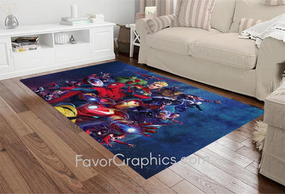 Avengers Superheroes Home Bedroom Decor Rug Carpet Mat