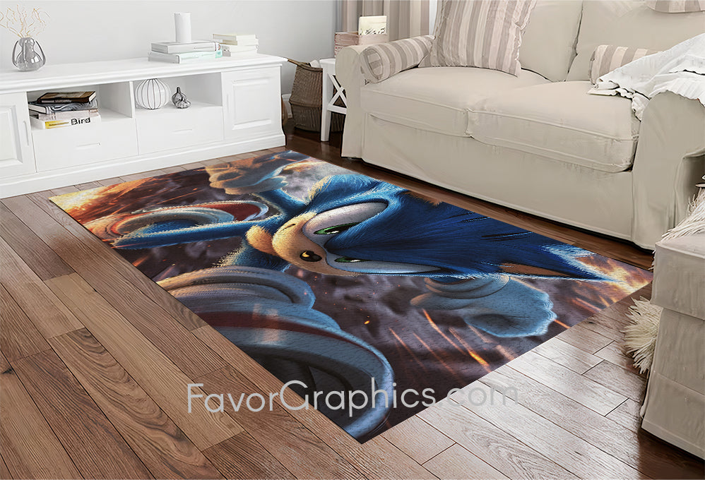 Sonic The Hedgehog Home Bedroom Decor Rug Carpet Mat