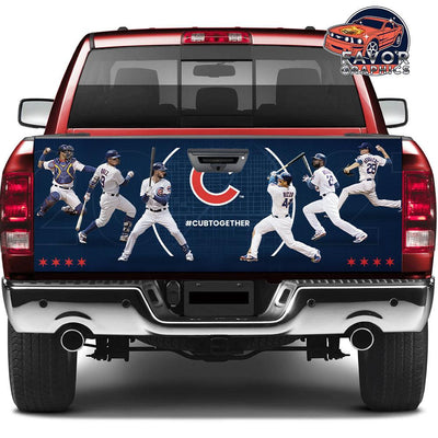 Chicago Cubs Tailgate Wraps For Trucks SUV Vinyl Wrap