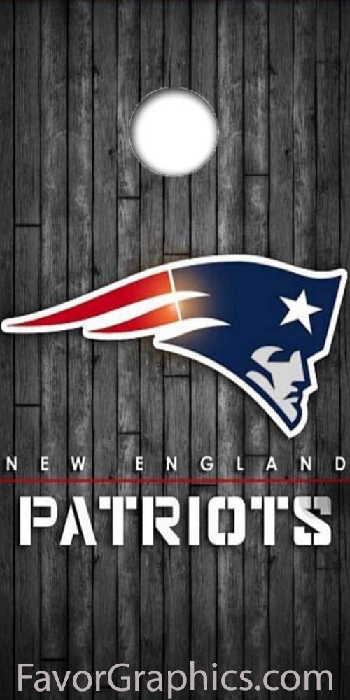 New England Patriots Cornhole Wood Board Skin Vinyl Wrap Decal Sticker