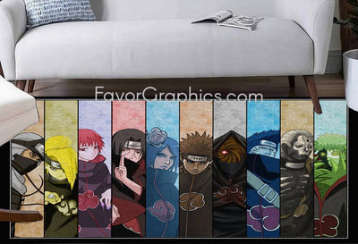 Akatsuki Naruto Home Bedroom Decor Rug Carpet Mat