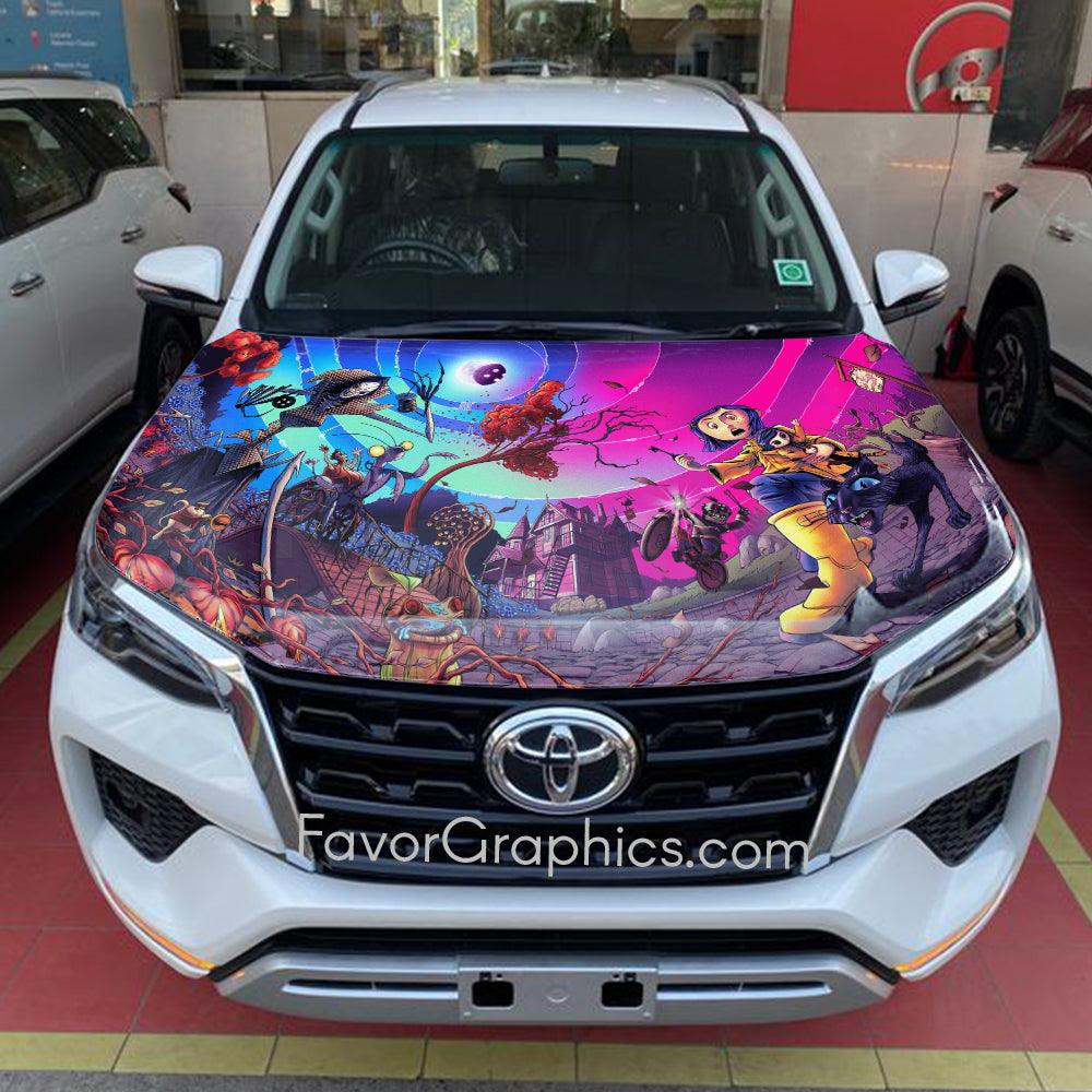 Coraline Itasha Car Vinyl Hood Wrap Decal Sticker