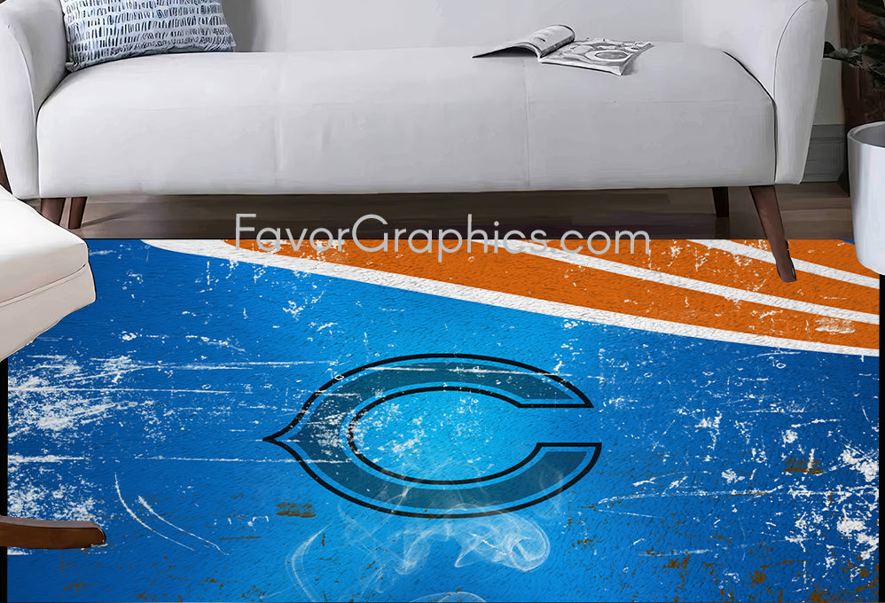 Chicago Bears Home Bedroom Decor Rug Carpet Mat